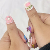 Flower Girl Press On Nails